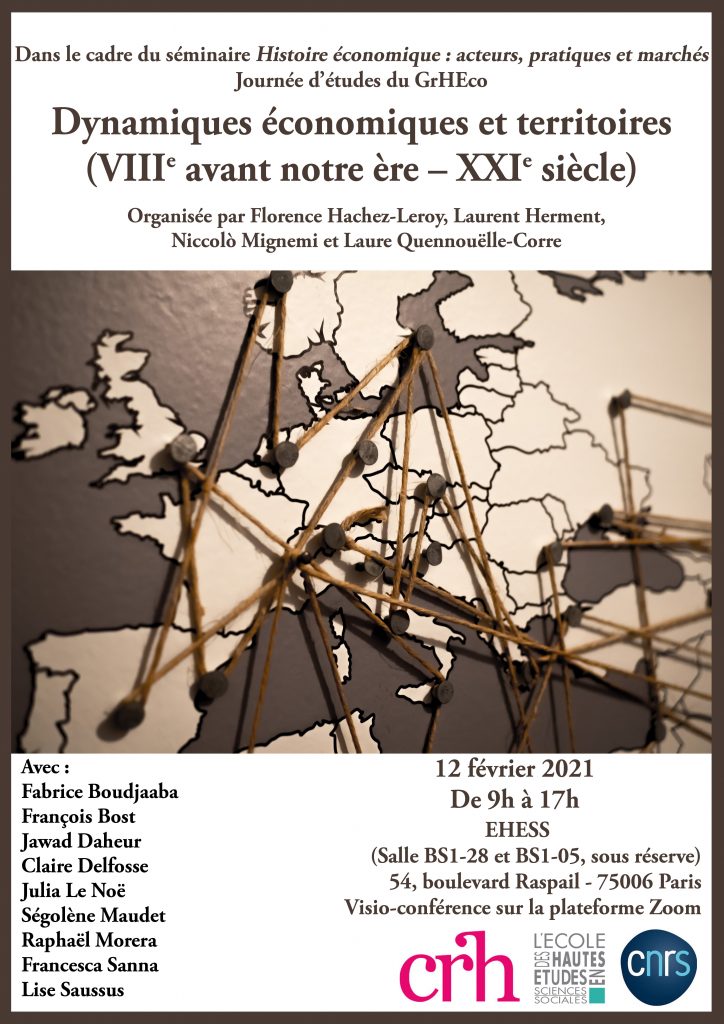 Dynamiques économiques et territoires (VIIIe av. n.è. – XXIe s.)